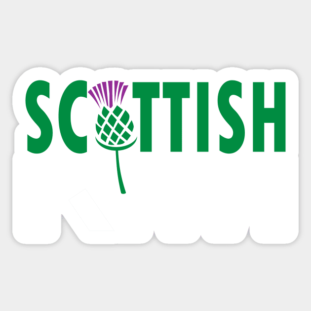 Scottish Kiwi (for dark backgrounds) Sticker by honeythief